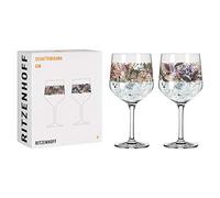 RITZENHOFF 3691001 Schattenfauna #1 Gin Set, Crystal Glass, Multicoloured