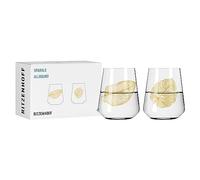 Ritzenhoff 3981002 Universal Glass Set of 2 500 ml Sparkle Allround No. 2 Motif with Iridescent Effect Made in Germany