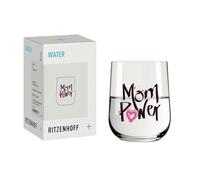 RITZENHOFF 8174007 Water Glass 380 ml - Sayings - Powerful and Full Feeling This Design Makes a Clear Statement - Made in Germany