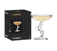 RITZENHOFF 9011001 Champagne Glass 200 ml, Reitkristall Series - with Simple, Elegant Design and Stem in The Shape of a Rising Horse - Made in Germany