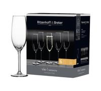 Ritzenhoff and Breker Vio Champagne Glasses Set 210 ml 6 Pieces