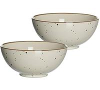 Ritzenhoff & Breker Buddha Bowls Xico Set of 2, 950 ml Each, Cream, Ceramic