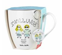 Ritzenhoff & Breker Coffee Mug Astro Gemini Zodiac with Pendant 650ml