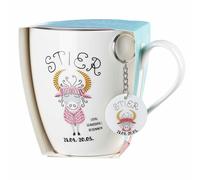 Ritzenhoff & Breker coffee mug Astro Taurus, star sign with pendant, 650 ml