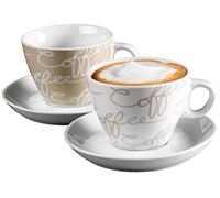 Ritzenhoff & Breker Cornello Creme 005752 Set of 2 Cappuccino Cups and saucers