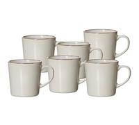 Ritzenhoff & Breker Visby Coffee Mugs Set of 6 400 ml Each White