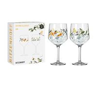 Ritzenhoff Botanic Glamour No. 1 3791002 Gin Glass 700 ml Set of 2 with Paper Worlds Made in Germany