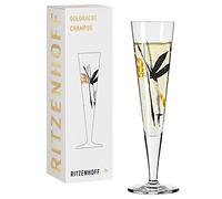 Ritzenhoff GOLDNACHT Champagne Glass #22 by Andrea Arnolt, Crystal Glass, 205 ml, in Gift Box, 1071022