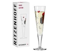 RITZENHOFF Paris Edition 1072005 Champagne Glass, 200 ml, Champus Flute Designer Piece, Colourful, Made in Germany