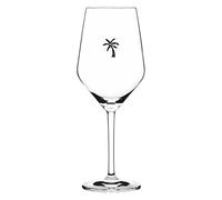 RITZENHOFF Sand & Soda 9500007 Modern Wine Glass with Trendy Palm Tree Motif, Gift Box - Made in Germany