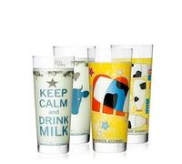 RITZENHOFF Set of 4, milk design frosted glass, A. Mendil & M.