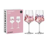 RITZENHOFF Sprizz 6011002 Aperitif Glass Set of 2 500 ml Summer Sonett Series Fruits and Branches Colourful Made in Germany