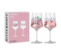 RITZENHOFF Summer Sonett 6011004 Aperitif Glass 500 ml Set of 2 with Berry Motif Made in Germany