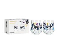 Ritzenhoff Botanic Glamour No. 1 3801002 Gin Glass Set of 2 Tumblers with Paper Worlds 700 ml Made in Germany