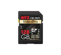 Ritzgear Video Pro SD Card UHS-II 128GB SDXC Memory Card U3 V90 A1, Extreme Performance Professional Sd-Card (R 280mb/s 250mb/s W)