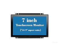 RIUIIN - 7 inch open frame touch screen capacitive monitor, 1024 x 600 resolution industrial touch screen, 16:9 aspect ratio, waterproof, IP65, VESA+