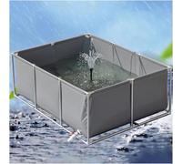 Riumbecken Multifunctional PVC Fish Pond - Above Ground Pool with Drain Valve Transparent Design Ideal for Fish Farming & Garden Use 150 x 100 x 50 cm