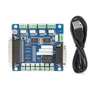 Riuty Cnc Controller 5 Axis, 5 Axis Breakout Board, Axis 5-axis CNC Motion Controller USB Interface Board Card for Stepper Motor Driver Board LPT Switch Interface Breakout Board