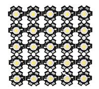 Riuty LED Chip High Power Led Chip- 3W High Bright Integrated Chip Light Source Bead Spotlight LED Bulb for Bulb Lamp Beads DIY Lighting 25PCS (30000-35000K)