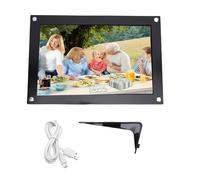 Riuulity 10.1 Inch Touch Screen Digital Picture Frame, 1280x800 Resolution, WiFi, 32GB Support, Auto Rotate, Transfer for Living Room, Bedroom, Office (Black)