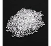 Riuulity 1000Pcs Acrylic Beads Like Sparkling Decorations with Luxurious Brilliance for DIY Crafts Wedding Party Table Scatter (6mm（2000pcs）)