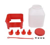 Riuulity 10L Chick Waterer Large Capacity Easy to Poultry Drinker Waterer for Chicken and Ducks, Plastic, Providing Ample Water Supply, Safe and Sturdy