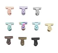 Riuulity 10pcs Colored Hinge Clips Metal Paper Clips Small Hanging with Rustproof Electroplated Metal for Photos Files Recipes Labels (S 62x50cm / 24.41x19.69in)