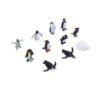 Riuulity 10pcs Figures Set with Ice House Model Realistic PVC Arctic Animal Toys for Kids Learning and Decor