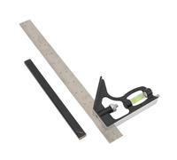 Riuulity 12 Inch Versatile Combination Square with Ruler and Level for Woodworking and Metalworking Projects