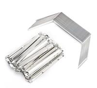 Riuulity 2-Hole Iron Clamp/Holder Paper Prong Fastener for 350Sheets A4 Paper, Durable Binding Clamp for School Office Files