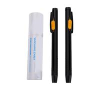 Riuulity 2 Pack Heat Erasable Fabric Chalk Pens, Deep Color (Dark Blue)