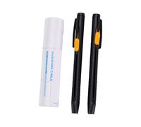 Riuulity 2 Pack Heat Erasable Fabric Chalk Pens, Deep Color (Purple Red)