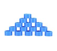 Riuulity 200pc Reuse of 10 Mm Without Words Leg Ring with the Foot of Poultry Bird Identification Ring for the Bird's Bone (Blue)