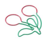 Riuulity 20Pcs Paper Clips Bookmarks, Cherry Wire Pin, Light Portable File Classification, Simple Unique Shape Use Confidence at Home Office