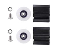 Riuulity 22mm Door Wheel Kits with Sliding for Halls Greenhouses, Long Service Life and Easy Installation, Replacement Kits for Several Other Models
