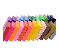 Riuulity 24 Colors Polymer Clay Starter Kit, Smooth, Good Toughness, Non Stick, Moderate Hardness, Easy to Shape, Bend and Stretch, Amazing