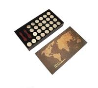 Riuulity 26PCS Alphabet Sealing Stamper Kit, Wax Seal Stamping Set with 2 Wood Handles for Crafts Envelope Greeting Cards European Retro Design