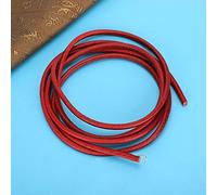 Riuulity 2Pcs Sewing Machine Belt, Cowhide Leather Strong Durable with Hook Connector, for Old Fashioned Foot Operated Sewing Machines Like Flying Man Peony (Red)