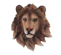 Riuulity 3D Animal Head Statue, Realistic Wildlife Sculpture, Handcrafted Wall Decor, Resin Art for Living Room, Bedroom, Bar, with (Type A)