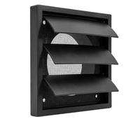Riuulity 4 Inch Dryer Vent Cover, ABS Plastic Gravity Flap Screen (100MM Black)