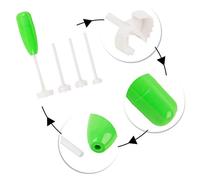 Riuulity 4PCS Vegetable Spiral Cutter Set Veggie Corkscrew Hollow Vegetable Drill Replaceable Heads for Fruits Vegetables Apples Tomatoes Pumpkins (Bagged)