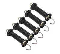 Riuulity 5Pcs Electric Fence Handle, Insulated Gate Grip Bar, Ideal for Farm Pasture, Enclosure with Metal Hook for Easy Use