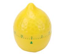 Riuulity 60 Minute Mechanical Kitchen Timer Manual Cooking Timer Rotating Alarm with Loud Bell for Baking Study Home Office (Lemon)