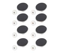 Riuulity 8 Pcs Stainless Steel Replacement Pants Buttons Jean Buttons Pants Button Repair Kit with Screw Connection for Loose or Tight Hats Belts Coats Shirts