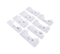 Riuulity 8PCS T Shirt Ruler Guide T-Shirt Alignment Tool - Centering Tool Premium PVC Clothing Design Aid for Heat Press with Accurate Alignment