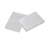Riuulity 96 Well Cell Culture Plate, Made From Transparent Polystyrene, Numbered for Easy Observation, Ideal for Various Scientific Settings, Angled Design, Sterile, Clear, 1 per Pack (V Shaped