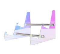Riuulity Acrylic Keyboard Stand Display Holder Transparent Mechanical Keyboards Storage Stand for Multiple Gaming Keyboards with Clear Acrylic Design (White)