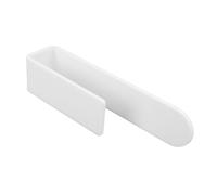 Riuulity Acrylic Self Adhesive Cap Organize Hook Solid Material Innovative Baseball Hat Lovers, Includes 4 Hat Racks 8 Adhesives (White)