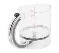 Riuulity Adjustable Measuring Cup, Dual Scale Plastic Multi Functional Cup for Baking, Cooking, Distribution with Adjustable Base, Scrapes