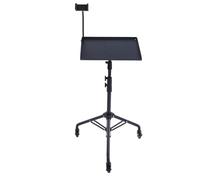 Riuulity Adjustable Projector Stand, Height 71-130cm with Tilting Tray Up to 180 Degrees and 3 Silent Wheels, for Home Theater Office Conference Outdoor Camping